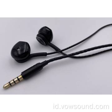 Earbud Stereo Berkabel dengan Mikrofon